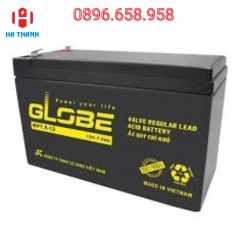 Ắc quy UPS, thang máy, cửa cuốn Globe 7,5Ah