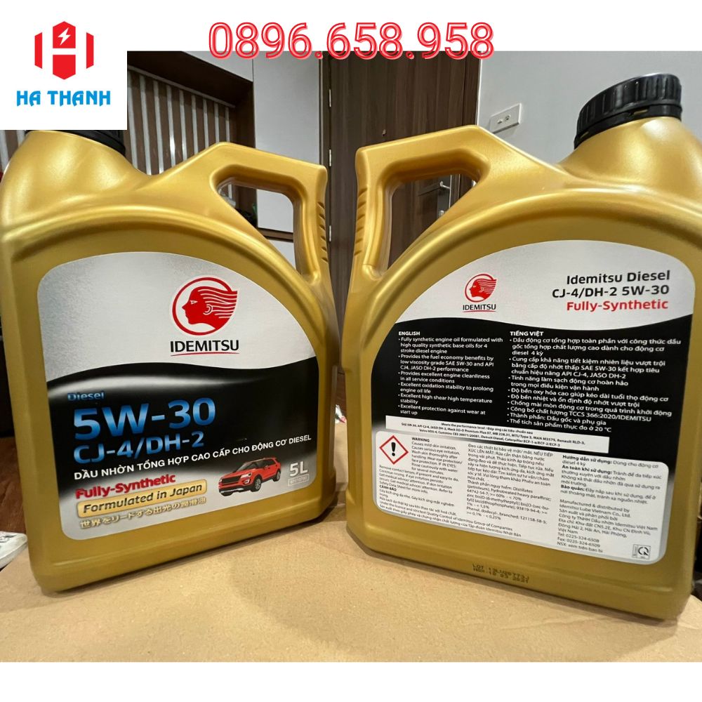 Dầu nhớt ô tô Idemitsu 5W30 DH2 can 5L 4 Dầu nhớt ô tô Idemitsu 5W30 DH2 can 5L - Image 4