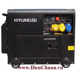Máy phát điện Hyundai DHY6000SE 5KVA 1 pha chạy dầu