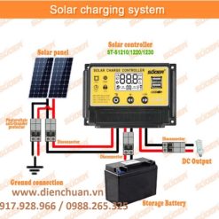 Điều khiển sạc năng lượng mặt trời PWM 10A 12V/24V Suoer ST-S1210