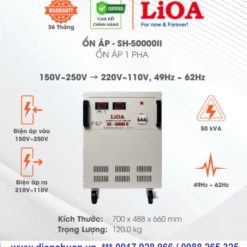 Ổn áp LIOA SH-50000 II /50KVA thế hệ mới nhất