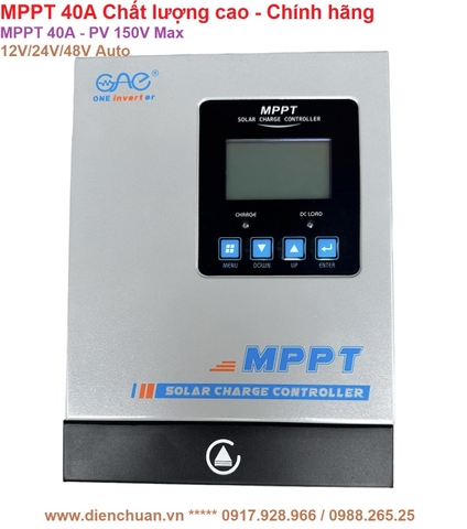 Bộ điều khiển sạc NLMT MPPT 40A 1 Bộ điều khiển sạc NLMT MPPT 40A